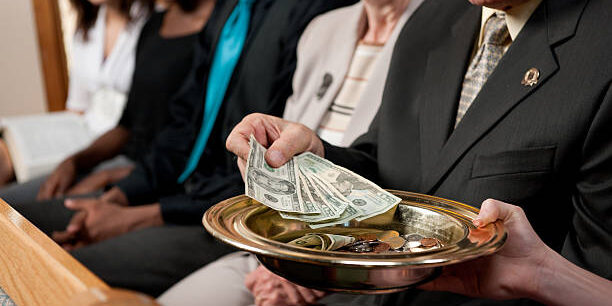 A diverse church congregation worshipping together